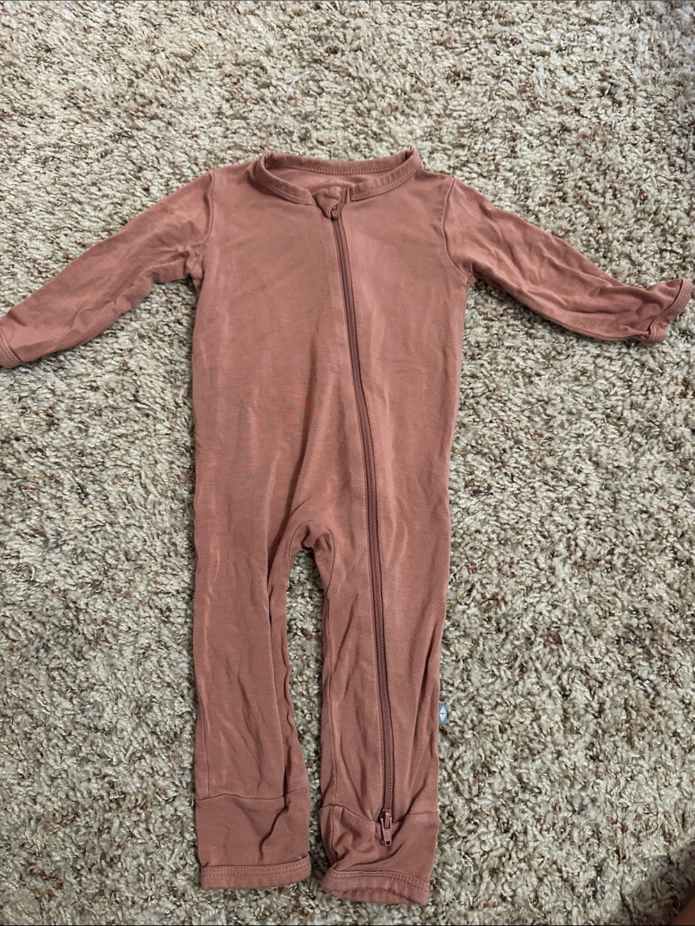 Kyte Baby Infant Long Sleeve One-Piece Zipper Romper Size 3 mos.